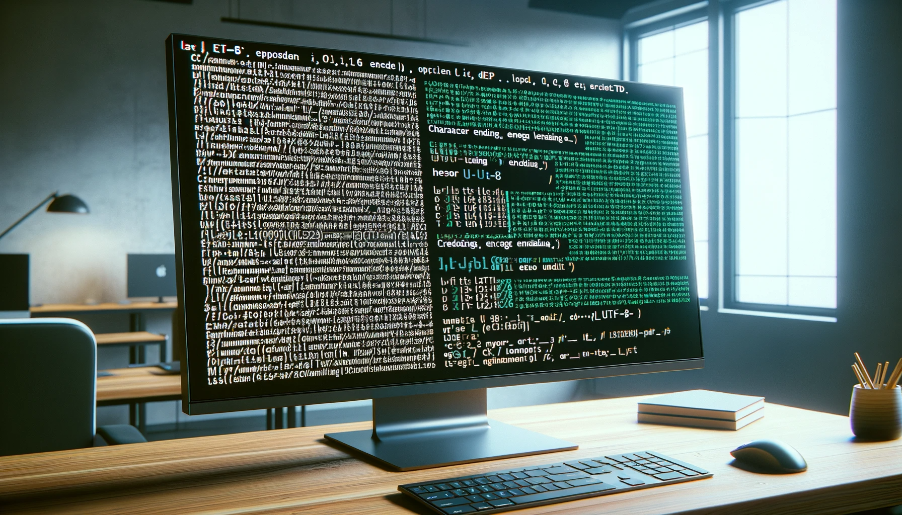 Solve the encoding issue using xterm